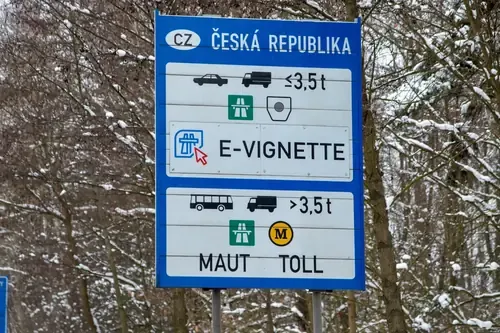 Czech e-vignette sign