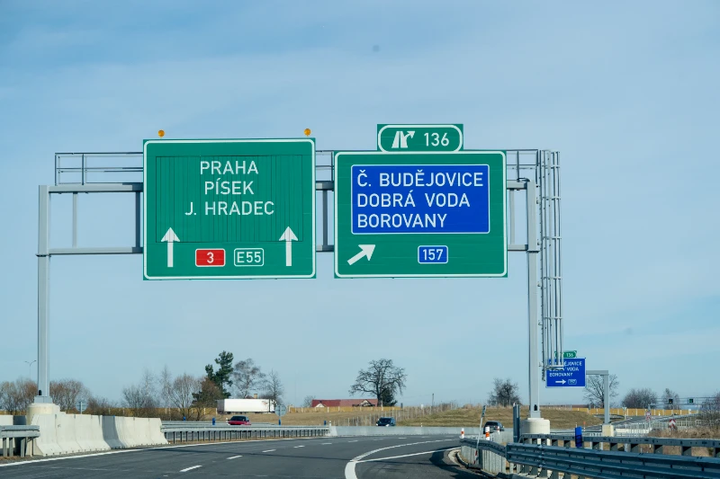 Czech Republic speed limit sign